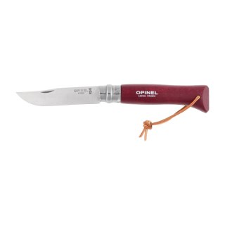 Nóż składany Opinel Colorama 08 inox grab bordowy Opinel