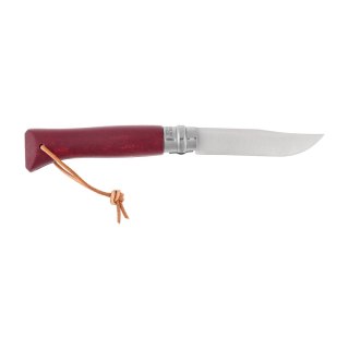 Nóż składany Opinel Colorama 08 inox grab bordowy Opinel