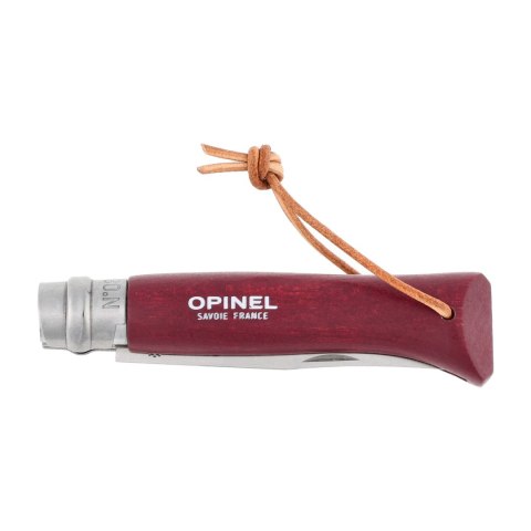 Nóż składany Opinel Colorama 08 inox grab bordowy Opinel