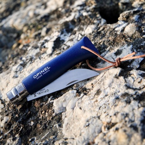Nóż składany Opinel Colorama 08 inox grab granatowy Opinel