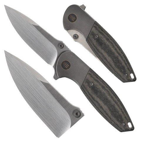 Nóż składany WE Knife Nitro Mini WE22015-3 gray / black micarta We Knife