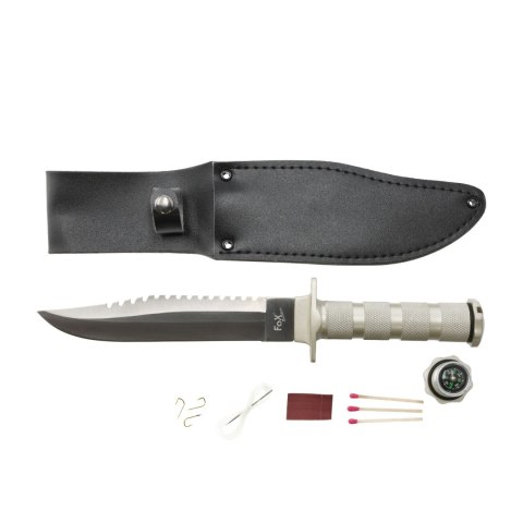 Nóż survivalowy Fox Outdoor 30 cm ze skórzaną pochewką Fox Outdoor