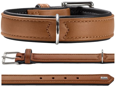 Obroża Canadian Elk koniak/czarna Hunter