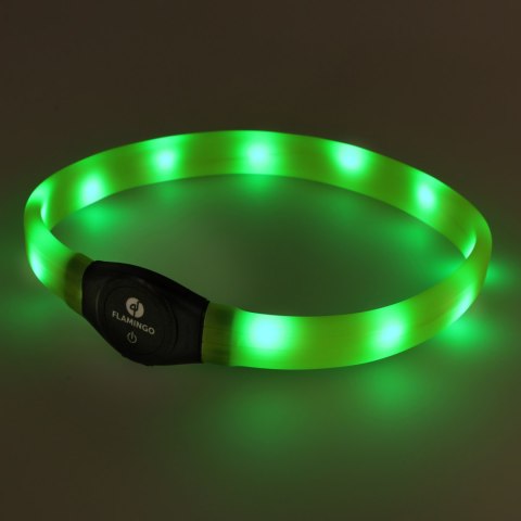 Obroża led dla psa Flamingo Jumbo żółta Flamingo