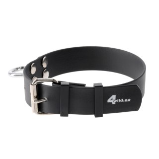 Obroża tropowa 4wild BioThane 30 mm czarna 30-36 cm 4wild.eu