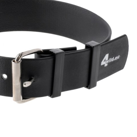 Obroża tropowa 4wild BioThane 30 mm czarna 30-36 cm 4wild.eu
