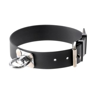 Obroża tropowa 4wild BioThane 30 mm czarna 38-44 cm 4wild.eu