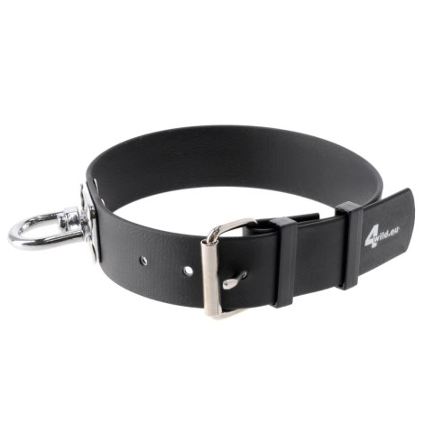 Obroża tropowa 4wild BioThane 30 mm czarna 38-44 cm 4wild.eu