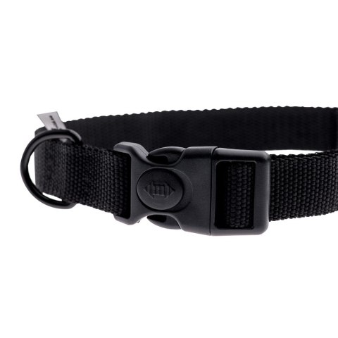Obroża z taśmy 4wild 25 mm 37-57 cm czarna 4wild.eu