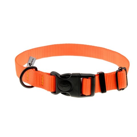 Obroża z taśmy 4wild 25 mm 37-57 cm neonowa pomarańcza 4wild.eu