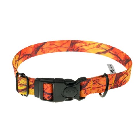 Obroża z taśmy 4wild 25 mm 37-57 cm pomarańczowy kamuflaż 4wild.eu