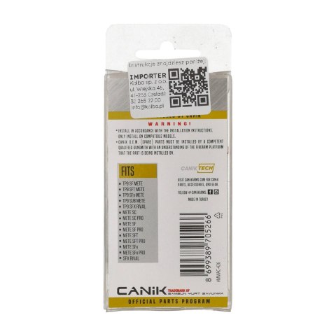 Obustronny zatrzask zamka do pistoletów Canik METE i SFx RIVAL MMAC-426 Canik