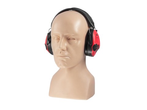 Ochronniki słuchu aktywne 3M Peltor SportTac czarno-czerwone Peltor