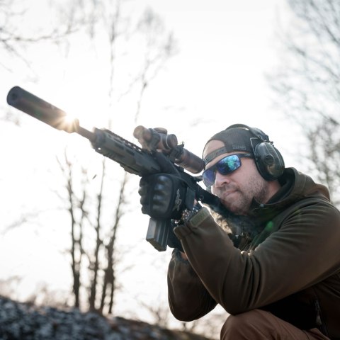 Ochronniki słuchu aktywne 3M Peltor SportTac oliwkowy/pomarańczowy Peltor