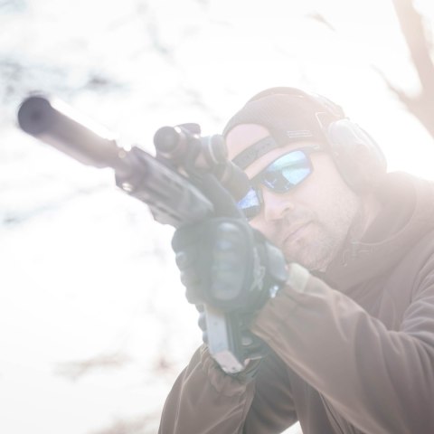 Ochronniki słuchu aktywne 3M Peltor SportTac oliwkowy/pomarańczowy Peltor