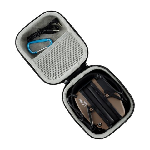 Ochronniki słuchu aktywne RealHunter Active ProSHOT BT brązowe RealHunter