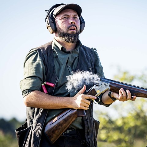 Ochronniki słuchu aktywne RealHunter Active ProSHOT BT brązowe RealHunter