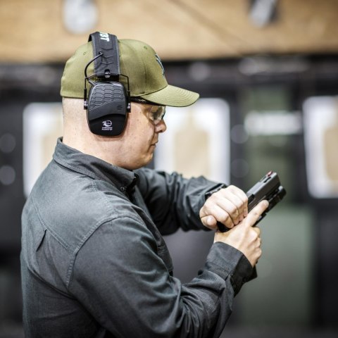 Ochronniki słuchu aktywne RealHunter Active ProSHOT BT czarne RealHunter