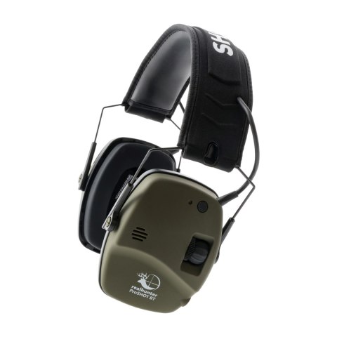 Ochronniki słuchu aktywne RealHunter Active ProSHOT BT oliwkowe RealHunter