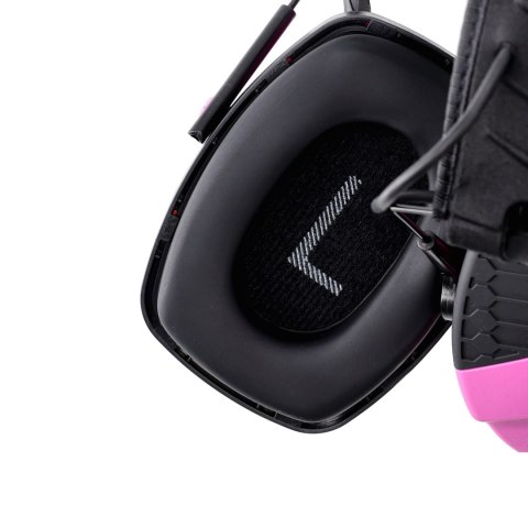 Ochronniki słuchu aktywne RealHunter Active ProSHOT BT różowe RealHunter