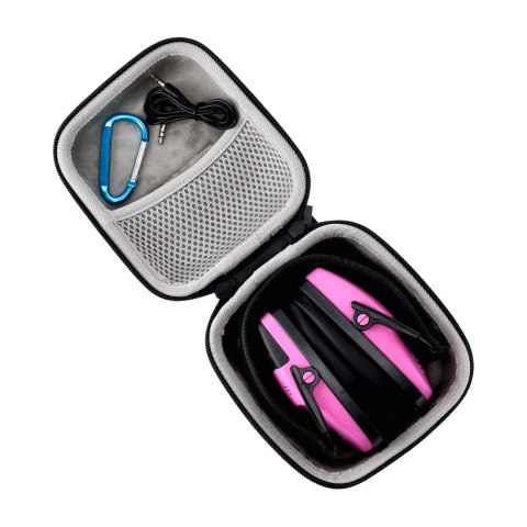 Ochronniki słuchu aktywne RealHunter Active ProSHOT BT różowe RealHunter