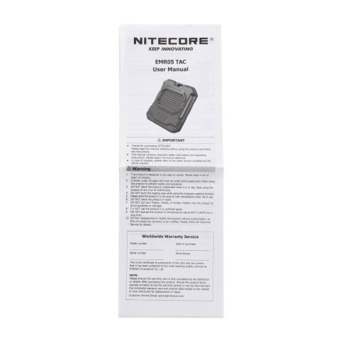 Odstraszacz komarów Nitecore EMR05 TAC Nitecore