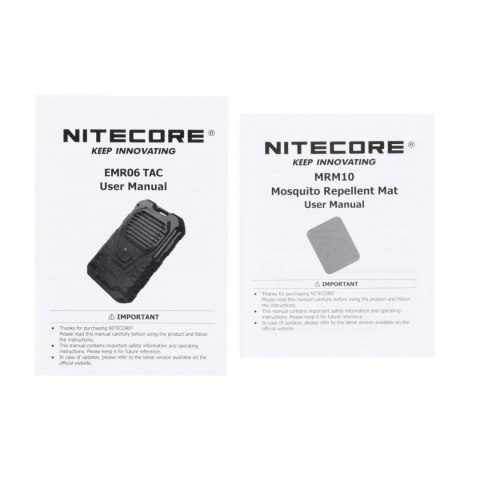 Odstraszacz komarów Nitecore EMR06TAC czarny Nitecore
