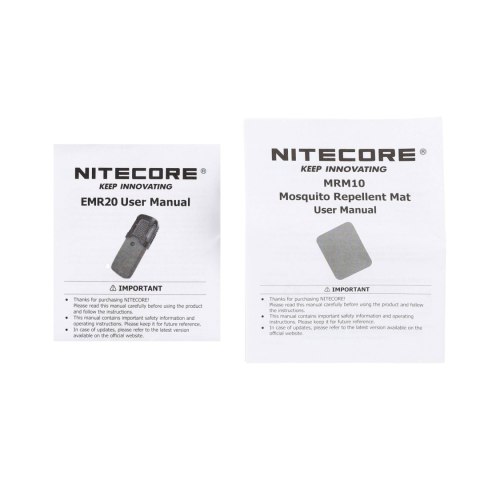 Odstraszacz komarów Nitecore EMR20 2w1 czarny Nitecore