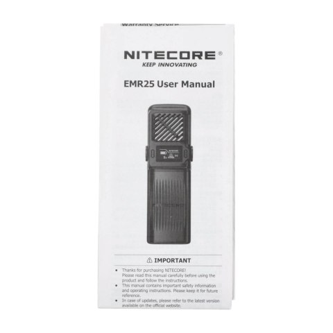 Odstraszacz komarów Nitecore EMR25 czarny Nitecore