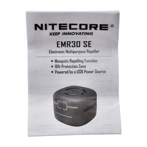 Odstraszacz komarów Nitecore EMR30 SE czarny Nitecore