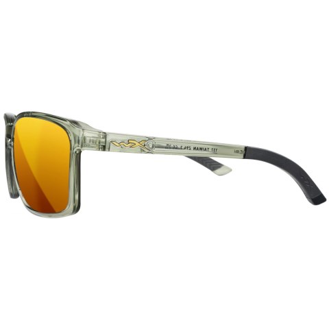 Okulary polaryzacyjne Wiley X Alfa AC6ALF04 Captivate bronze mirror, zielone oprawki Wiley X