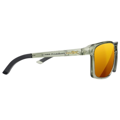 Okulary polaryzacyjne Wiley X Alfa AC6ALF04 Captivate bronze mirror, zielone oprawki Wiley X