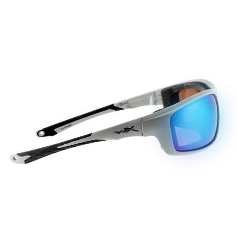 Okulary polaryzacyjne Wiley X Grid Captivate CCGRD07 green mirror, popielate oprawki Wiley X