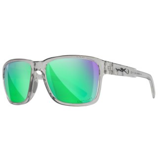 Okulary polaryzacyjne Wiley X Trek AC6TRK07 Captivate green mirror, szare oprawki Wiley X