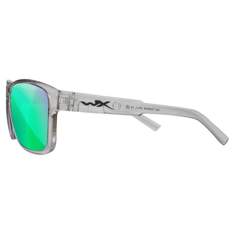 Okulary polaryzacyjne Wiley X Trek AC6TRK07 Captivate green mirror, szare oprawki Wiley X