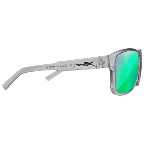 Okulary polaryzacyjne Wiley X Trek AC6TRK07 Captivate green mirror, szare oprawki Wiley X