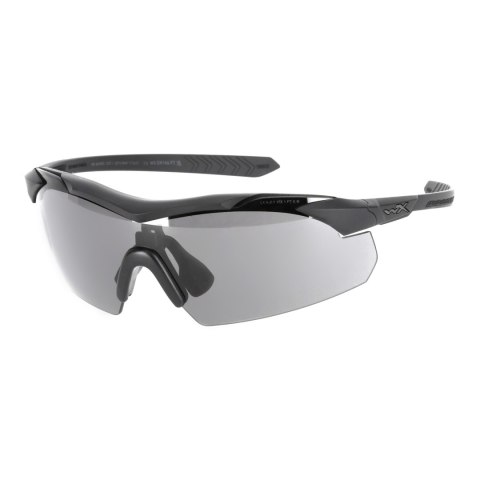 Okulary strzeleckie Wiley X Vapor 2.5 3552 grey / clear / light rust, czarne oprawki Wiley X