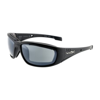 Okulary taktyczne Wiley X Boss CCBOS06 grey silver flash, czarne oprawki Wiley X
