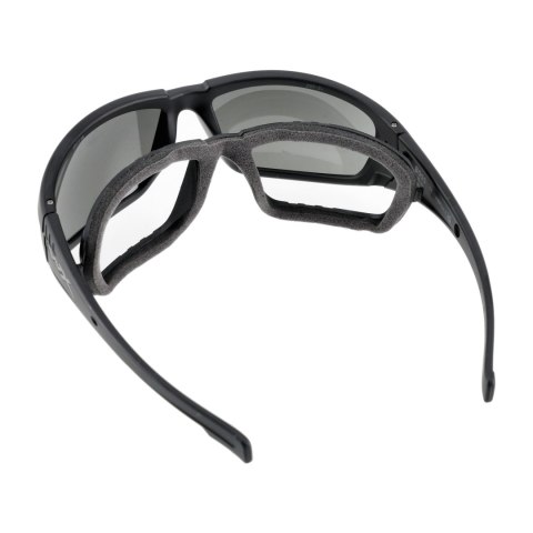 Okulary taktyczne Wiley X Boss CCBOS06 grey silver flash, czarne oprawki Wiley X