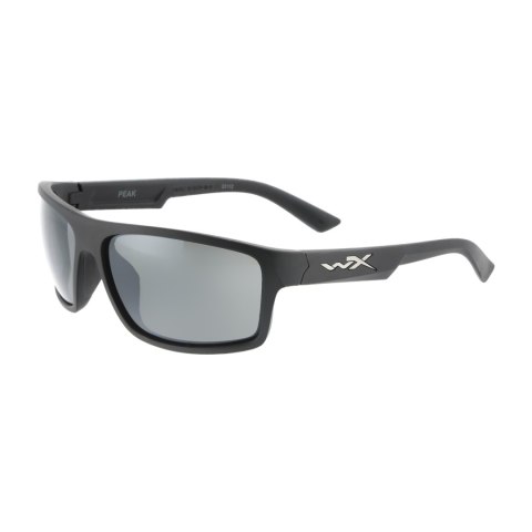 Okulary taktyczne Wiley X Peak ACPEA06 grey, silver flash, czarne oprawki Wiley X