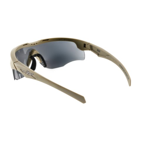 Okulary taktyczne Wiley X Rogue Comm grey / clear / light rust, jasnobrązowe oprawki Wiley X