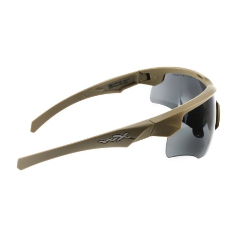 Okulary taktyczne Wiley X Rogue Comm grey / clear / light rust, jasnobrązowe oprawki Wiley X
