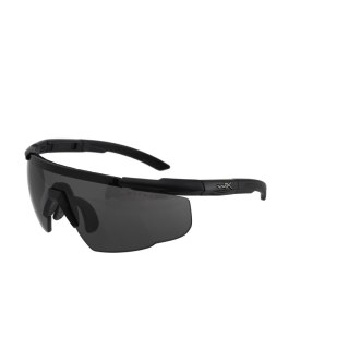 Okulary Wiley X Saber Advanced 308 smoke / clear / rust, czarne oprawki Wiley X