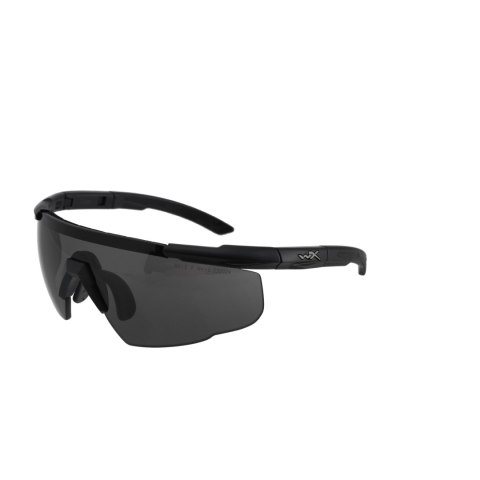 Okulary Wiley X Saber Advanced 308 smoke / clear / rust, czarne oprawki Wiley X
