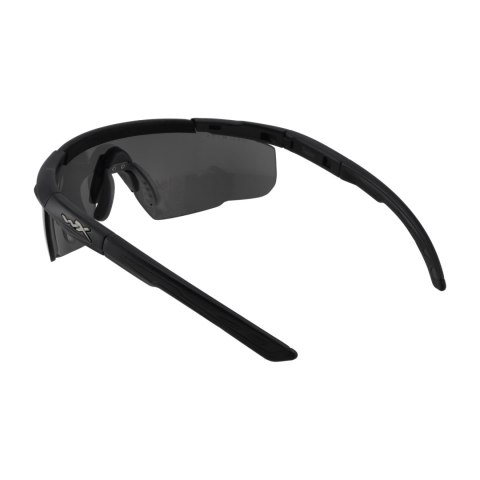 Okulary Wiley X Saber Advanced 308 smoke / clear / rust, czarne oprawki Wiley X