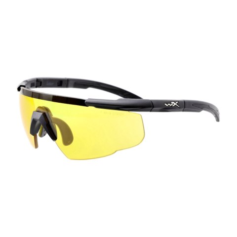 Okulary taktyczne Wiley X Saber Advanced 300 pale yellow, czarne oprawki Wiley X
