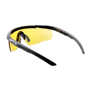Okulary taktyczne Wiley X Saber Advanced 300 pale yellow, czarne oprawki Wiley X