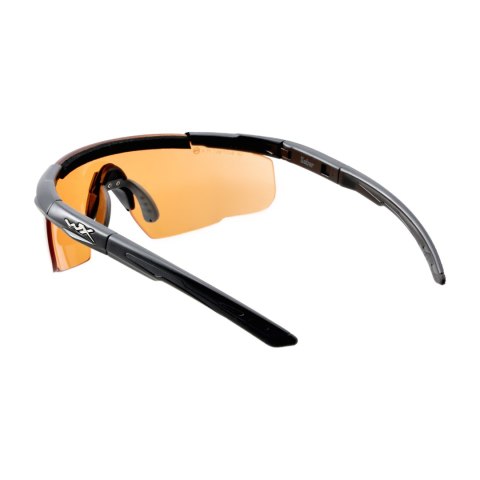 Okulary taktyczne Wiley X Saber Advanced 301 light rust, czarne oprawki Wiley X
