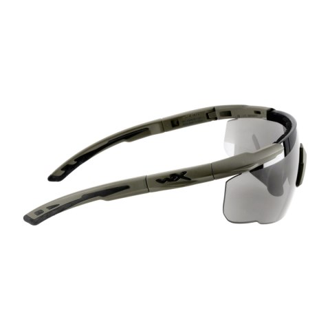 Okulary taktyczne Wiley X Saber Advanced 308G grey / clear / rust, zielone oprawki Wiley X