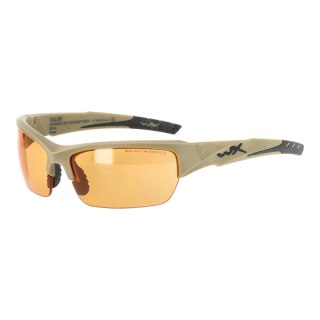 Okulary taktyczne Wiley X Valor 2.5 CHVAL06T grey / clear / light rust, jasnobrązowe oprawki Wiley X